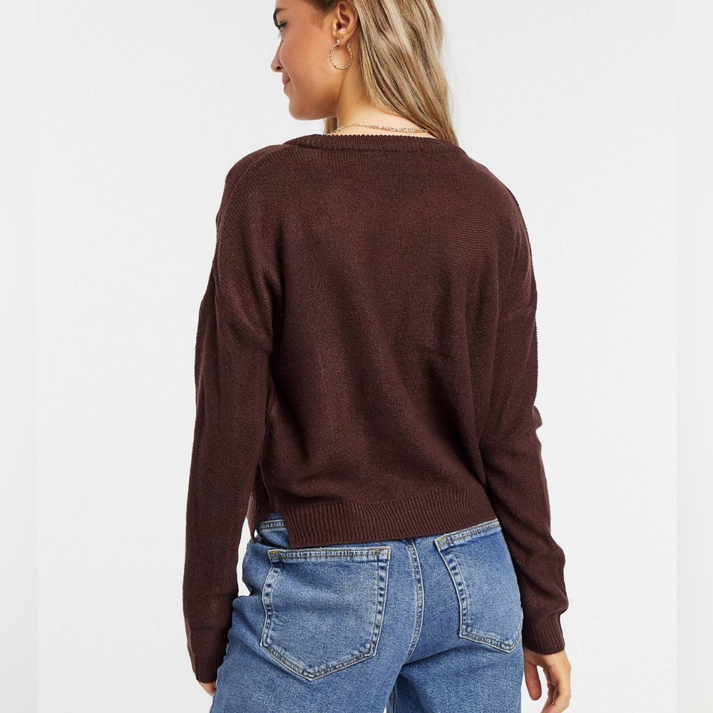 Brave Soul grunge crew neck sweater - Picture 3 of 4